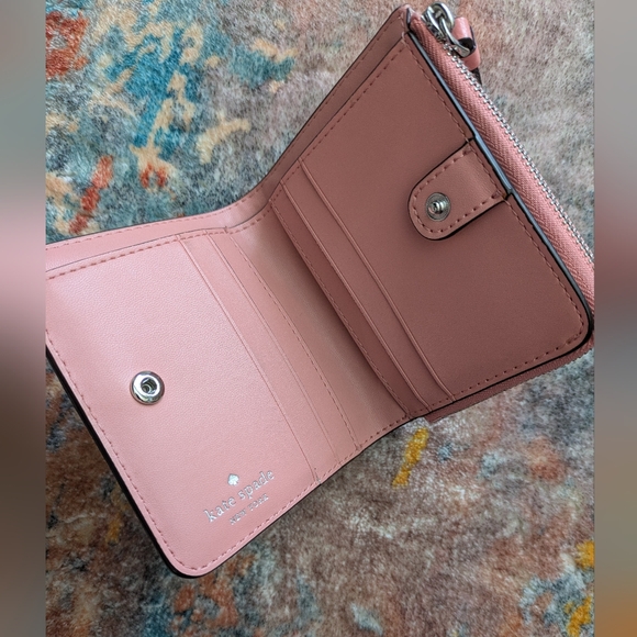 Kate Spade New York Patterson Drive Small L-Zip Bifold Wallet (SunsetDaze) M293 - Picture 6 of 16